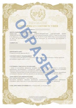Образец Сертификат СТО 01.064.00220722.2-2020 Славянка Сертификат СТО 01.064.00220722.2-2020 